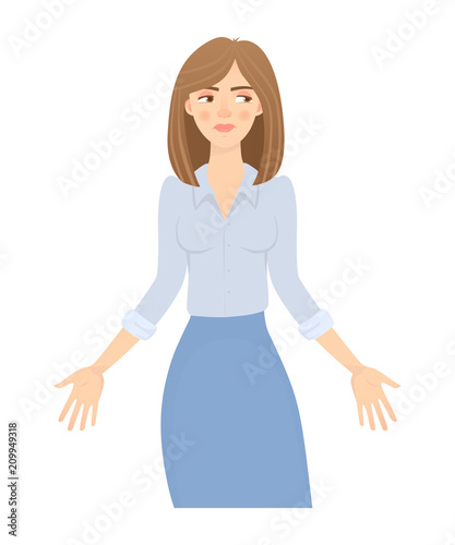 business woman isolated