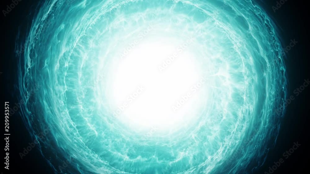 Blue spiritual experience as abstracted motion background
