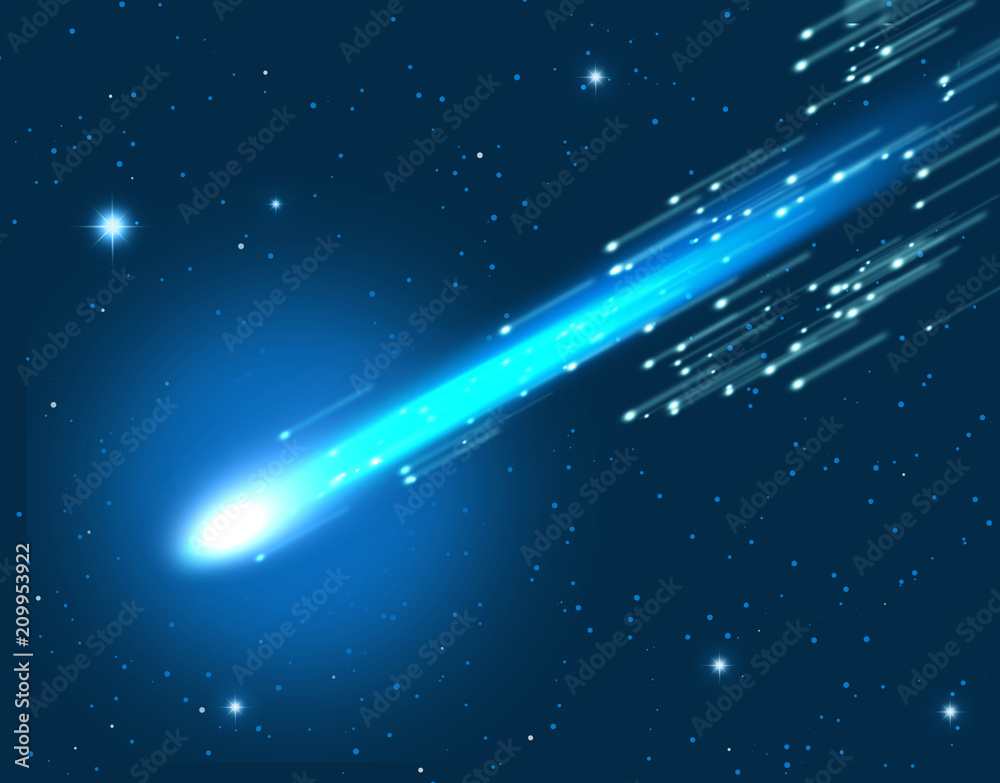 放射彗星流星放射光光線閃光サイエンス銀河宇宙星雲ilustracion De Stock Adobe Stock
