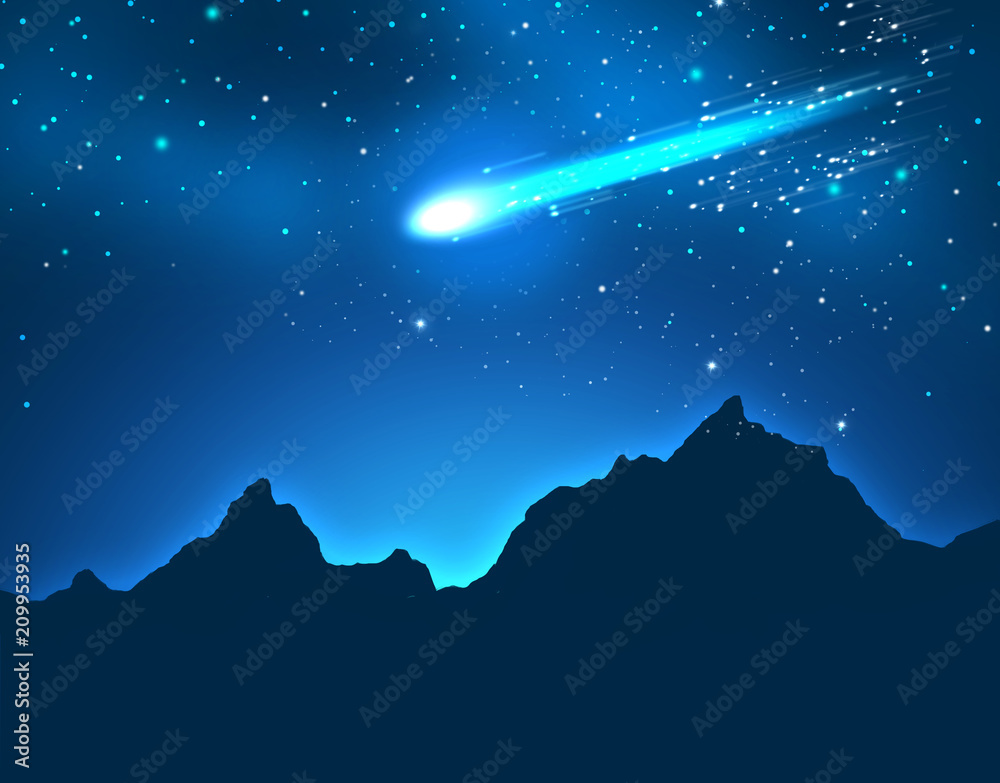 放射 彗星 流星 放射光 光線 閃光 サイエンス 銀河 宇宙 星雲 Stock イラスト Adobe Stock