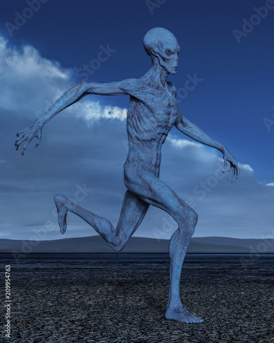 Photography grey alien the dark side of an alien