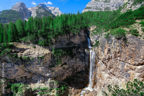 Fanes Canyons and Waterfall photo