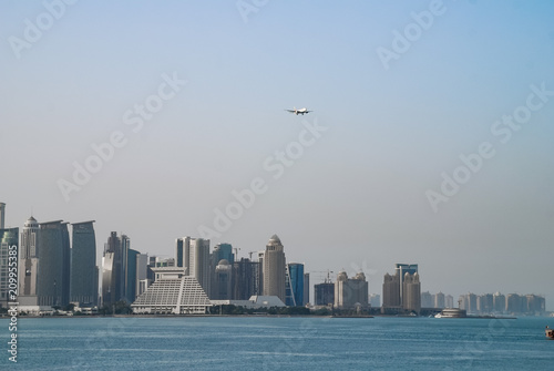 Plane over Doha