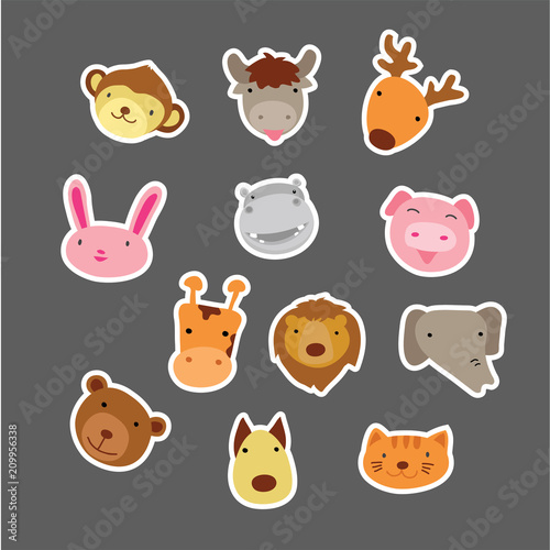 Wallpaper Mural face animals character design Torontodigital.ca