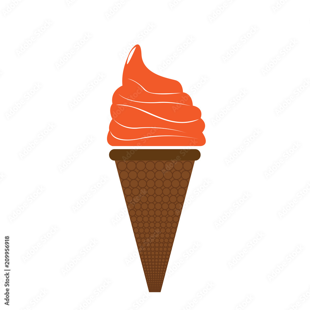Isolated ice cream icon
