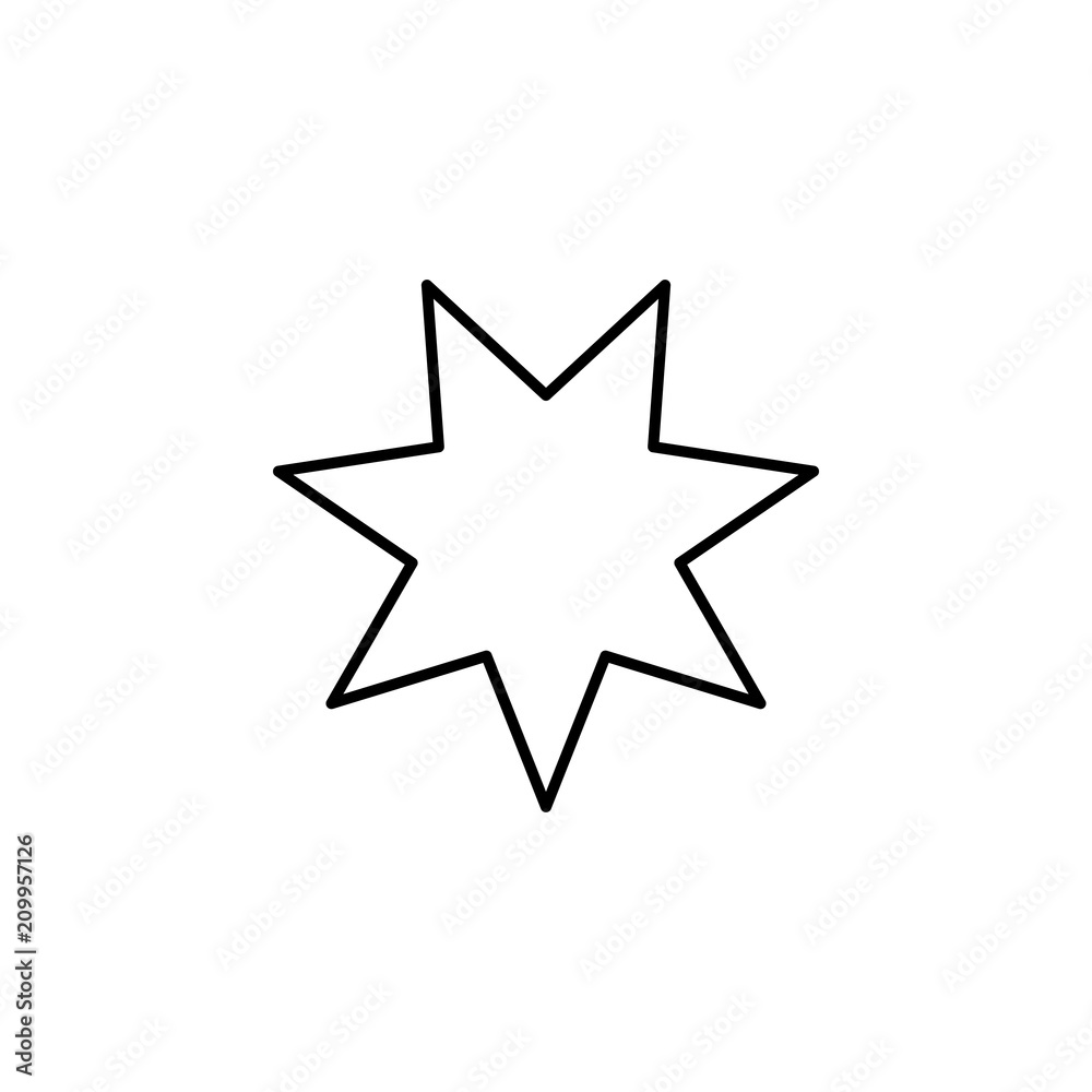 star line icon. Element of star icon for mobile concept and web apps. Thin line star icon can be used for web and mobile. Premium icon star line icon. Element of star icon for mobile concept and web apps. Thin line star icon can be used for web and mobile. Premium icon