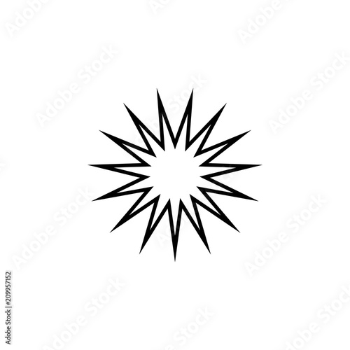 star line icon. Element of star icon for mobile concept and web apps. Thin line star icon can be used for web and mobile. Premium icon