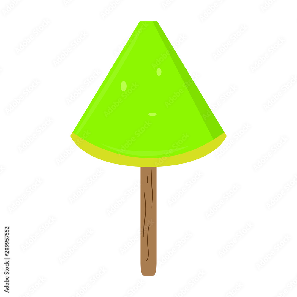 Isolated sweet popsicle icon