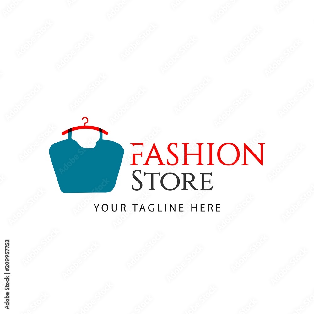 Fashion Store Vector Template Design Illustration