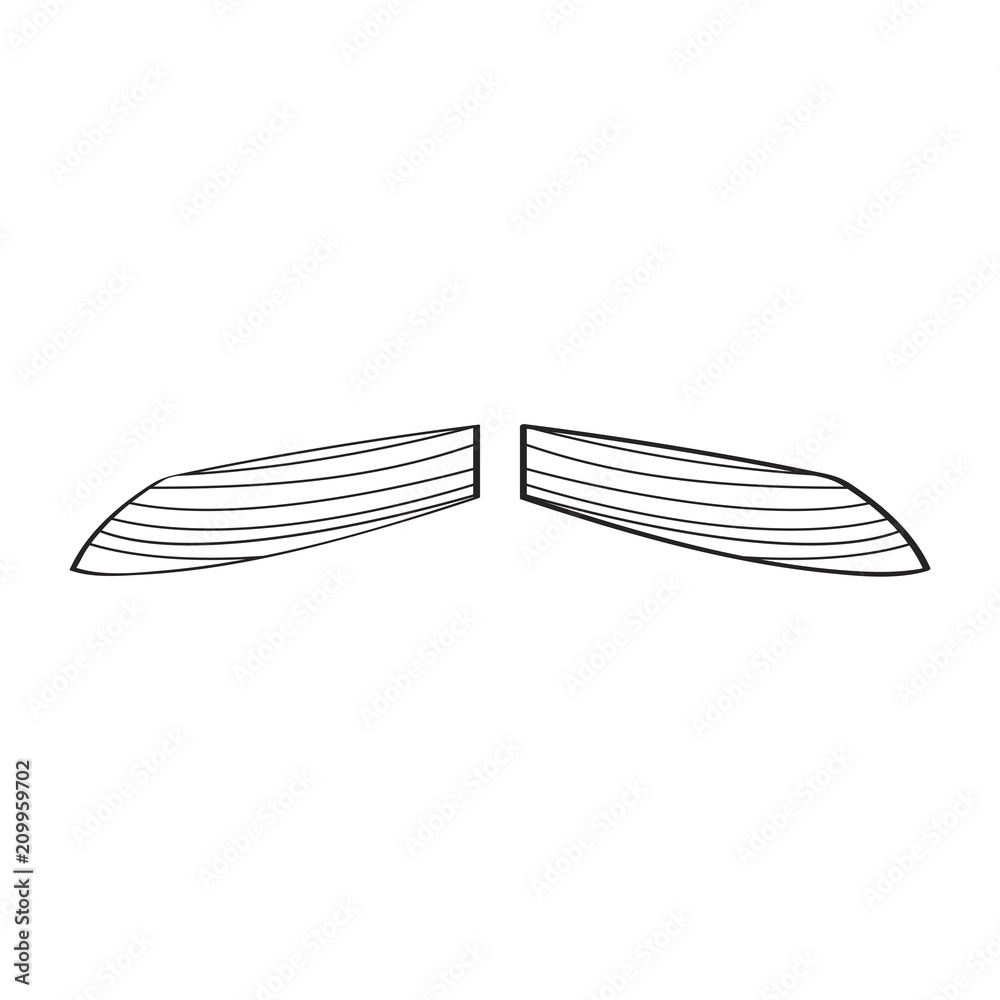Sketch of a mustache Sketch of a mustache