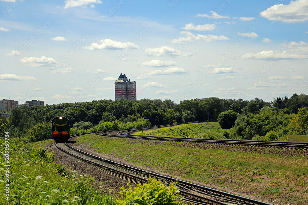 Fototapeta premium locomotive in operation