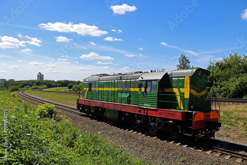 locomotive in operation