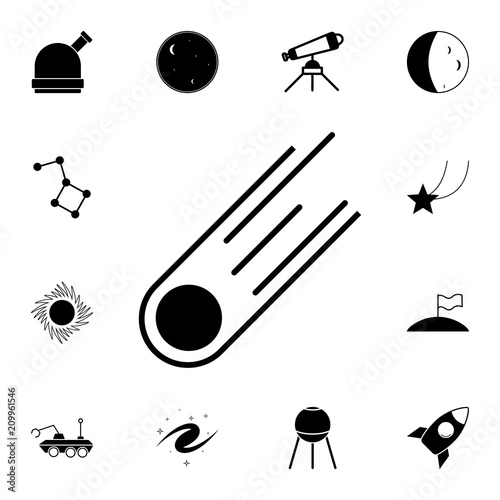 comet icon. Detailed set of Space icons. Premium quality graphic design sign. One of the collection icons for websites, web design, mobile app