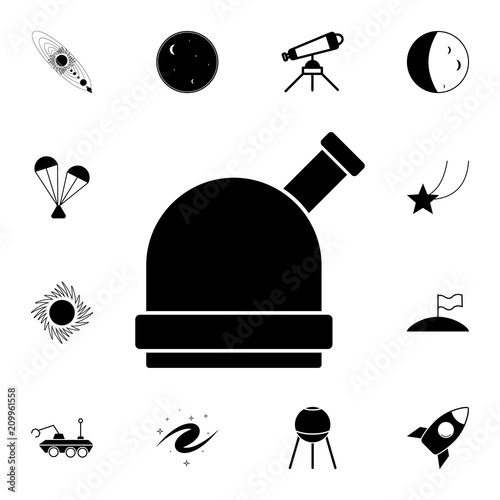 observatory icon. Detailed set of Space icons. Premium quality graphic design sign. One of the collection icons for websites, web design, mobile app
