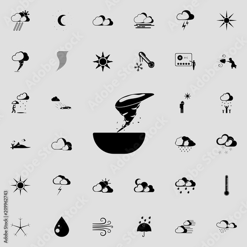 Hurricane sign icon. Detailed set of Weather  icons. Premium quality graphic design sign. One of the collection icons for websites, web design, mobile app