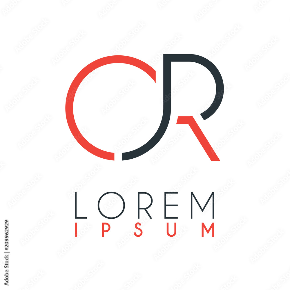 O And R Together The logo between the letter O and letter R or OR with a certain ...