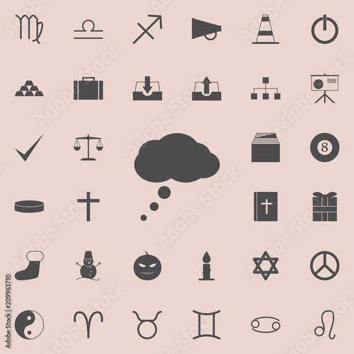 colloquial icon. Detailed set of  Minimalistic  icons. Premium quality graphic design sign. One of the collection icons for websites, web design, mobile app