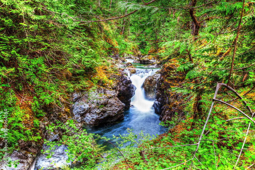 Little Qualicum Falls on Vancouver Island, Canada Little Qualicum Falls on Vancouver Island, Canada
