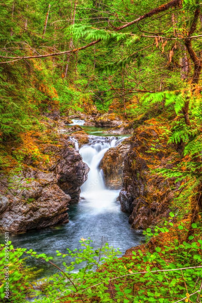 Little Qualicum Falls on Vancouver Island, Canada