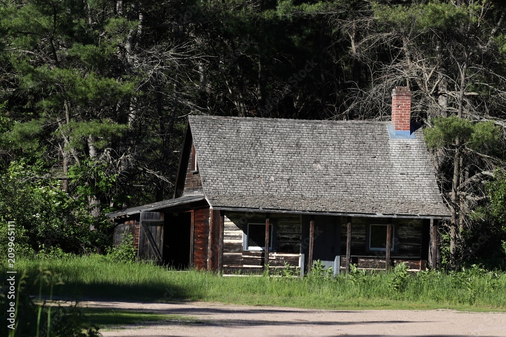 Fototapeta premium Basin Depot Cabin in Algonquin Park
