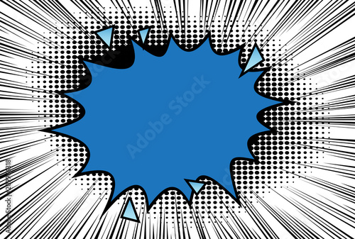 Vector illustrated comic book style abstract background.