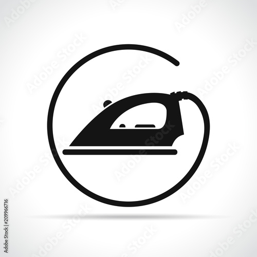 iron icon on white background