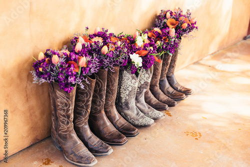 Flowers and Boots photo