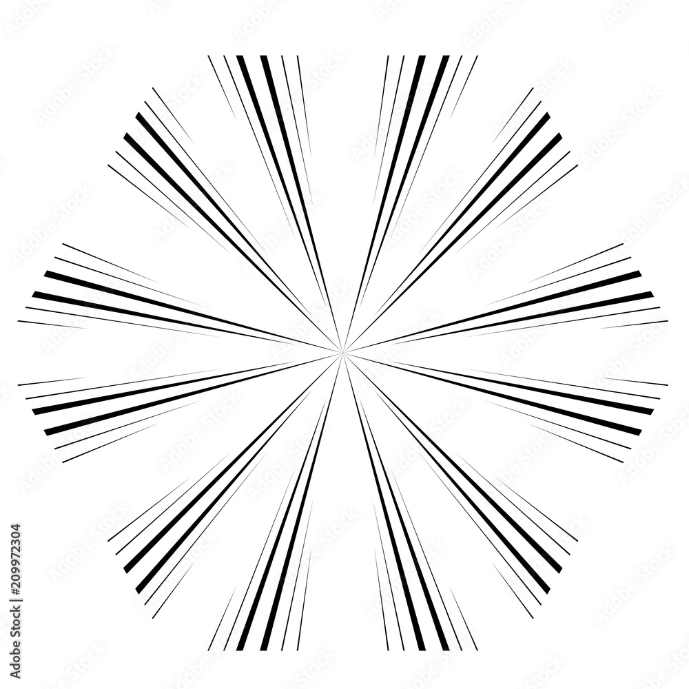 Obraz premium abstract Circular sparkle black rays explosion