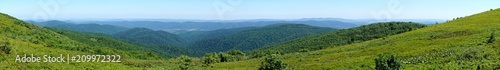 Bieszczady mountains, Poloniny mountains - panorama