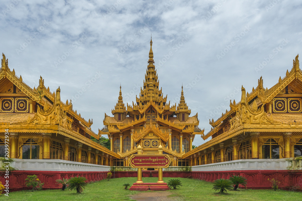 Kambawzathardi Golden Palace in Bago, Myanmar
