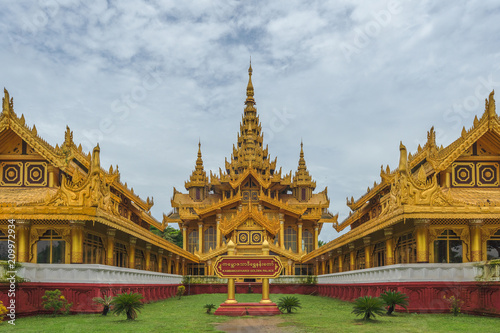 Kambawzathardi Golden Palace in Bago  Myanmar  