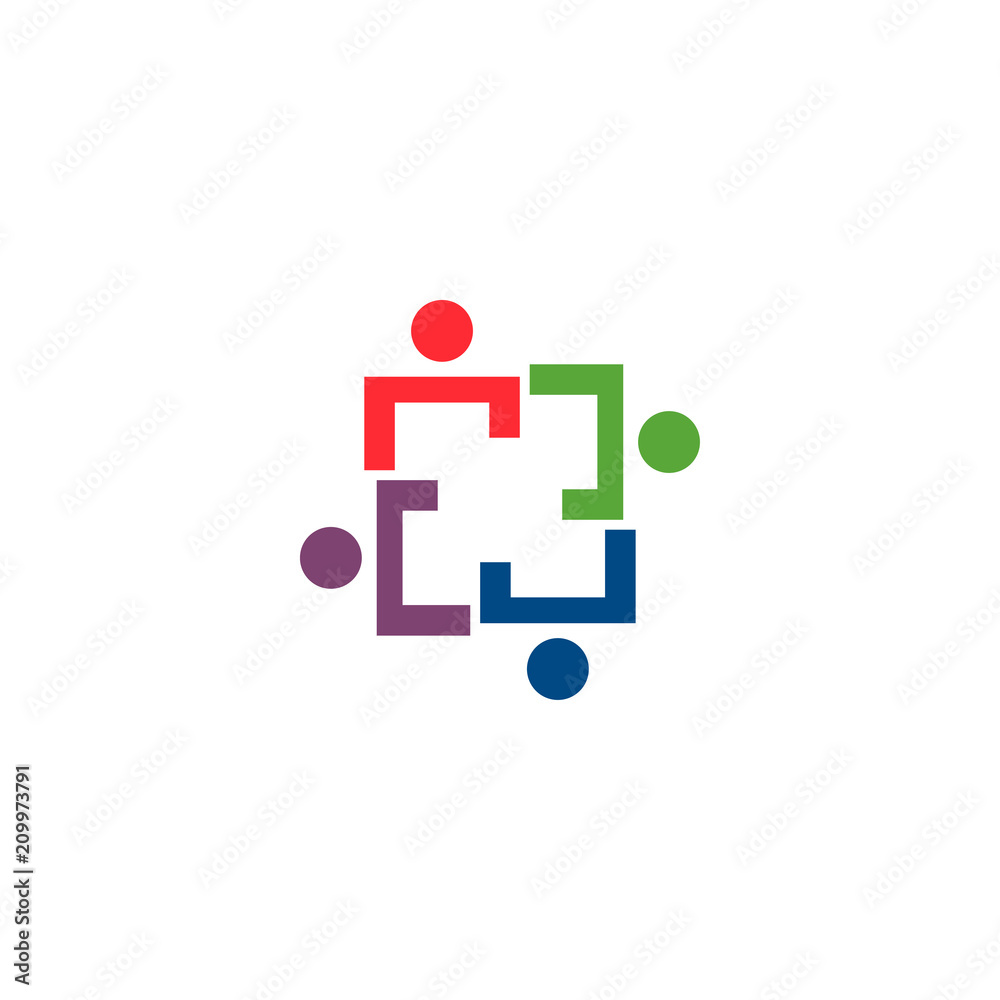 Community people organization logo icon template Community people organization logo icon template