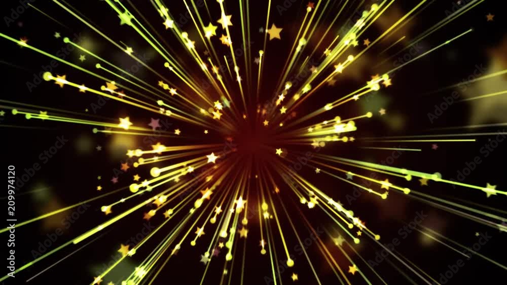 Golden Streaks and Stars Background Golden Streaks and Stars Background
