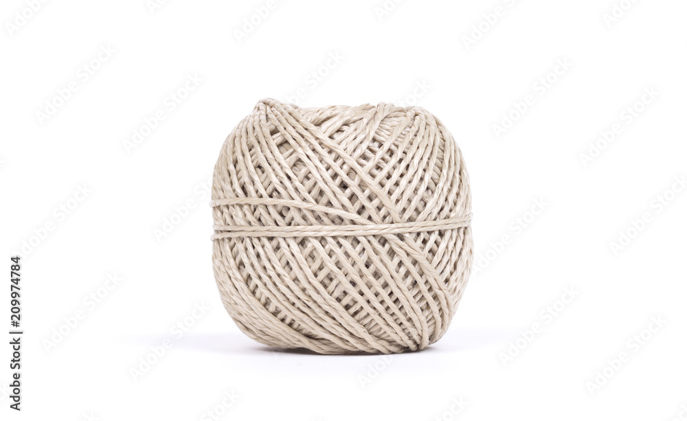 Small ball of rope isolated Small ball of rope isolated