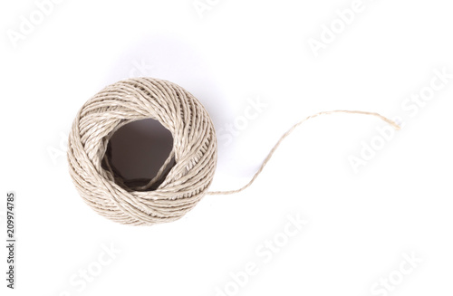 Small ball of rope isolated