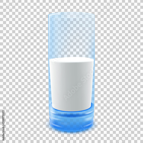 Glass of milk. Illustration isolated on transparent background. Graphic concept for your design
