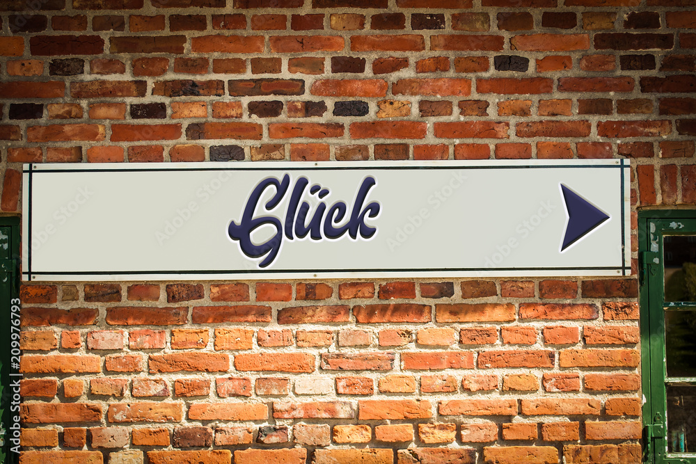 Schild 318 - Glück