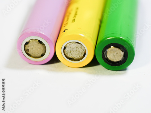 Old batteries .