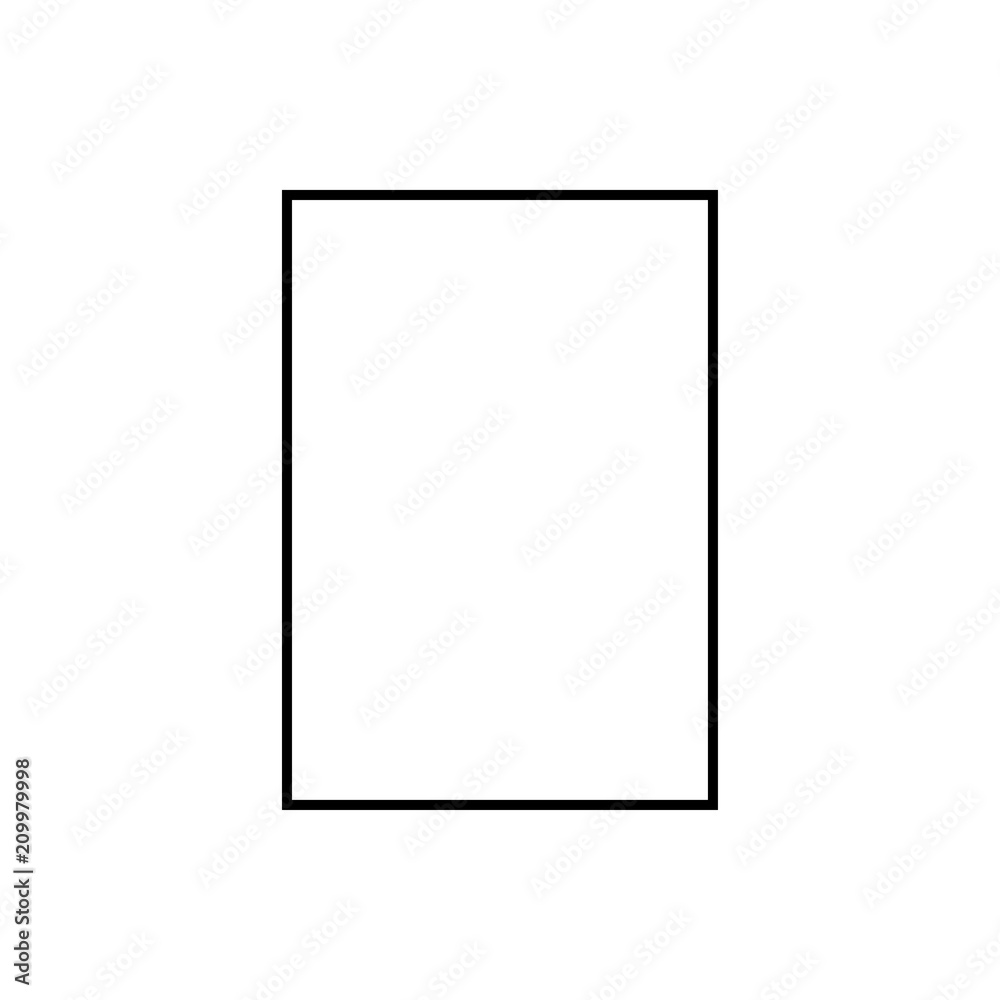 Rectangle simple sign