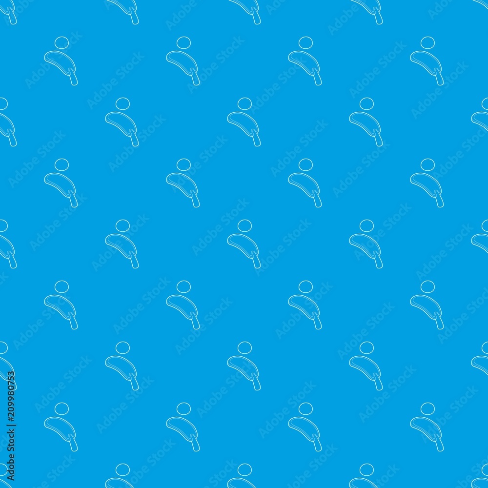 Tennis pattern vector seamless blue repeat for any use