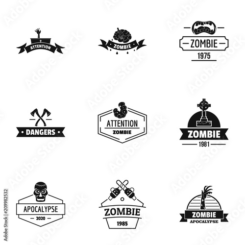 Indulge logo set. Simple set of 9 indulge vector logo for web isolated on white background