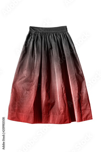 Flared skirt isolated