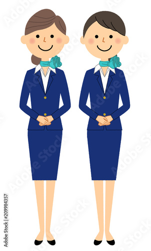 制服の女性達
