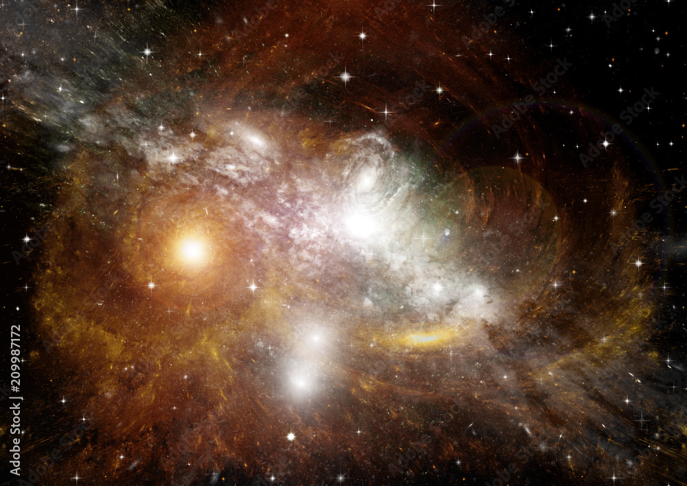 Fototapeta premium galaxy in a free space