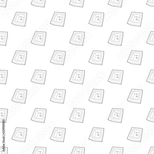 Dug grave pattern vector seamless repeating for any web design