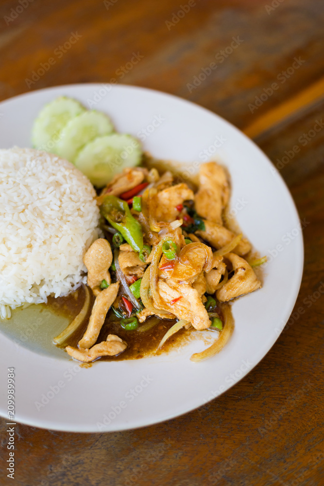 Thai chicken with hot chilli