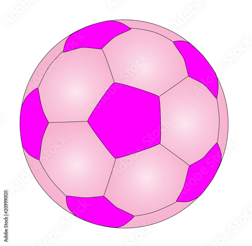 Pink And White Football