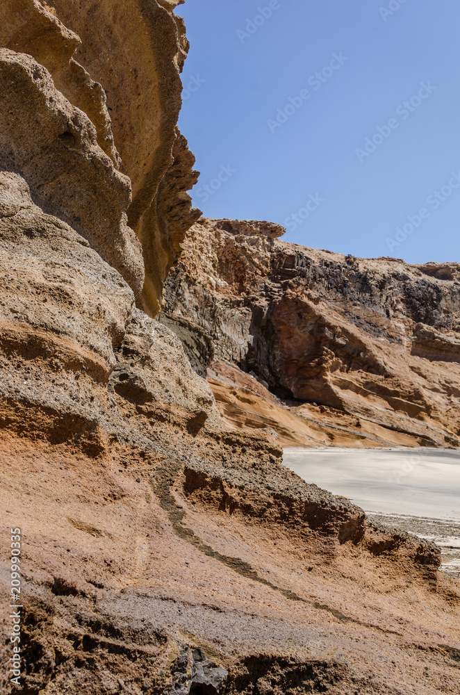 Fototapeta premium landscape of ocean coast on the island