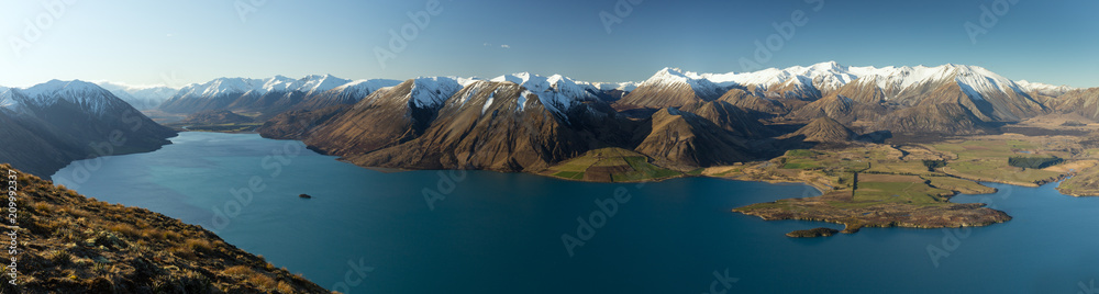 Lake Coleridge vom Peak Hill - Südinsel von Neuseeland