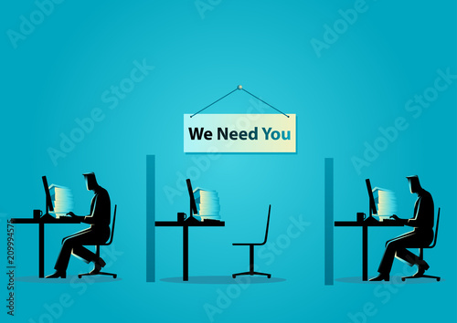 We Need You, Job vacancy, new recruitment, trainee, occupation, job search theme
